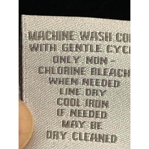 Soft Surroundings Chambray Denim Shirt 1X Blue Velvet Boho Western Cowgirl 80s - Picture 9 of 10